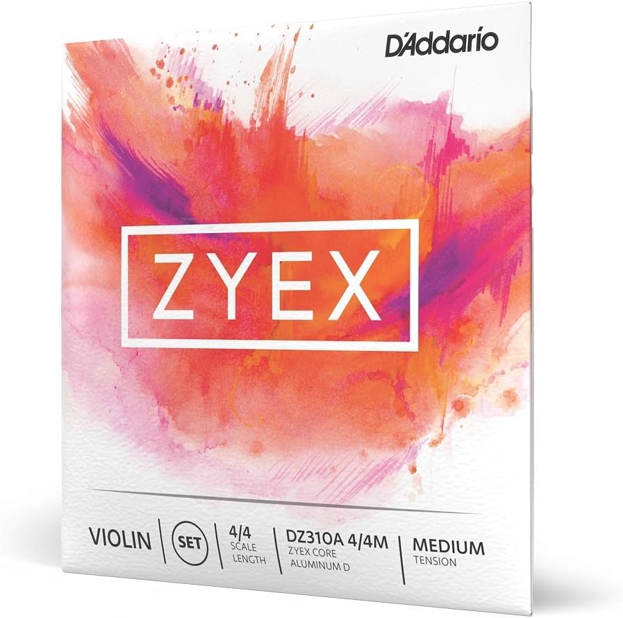 D'Addario Zyex Violin String Set for 4/4 Scale Instruments