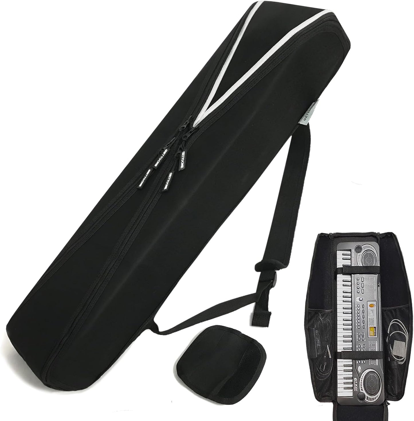 Electronic Keyboard Bag with Adjustable Straps for Musicians