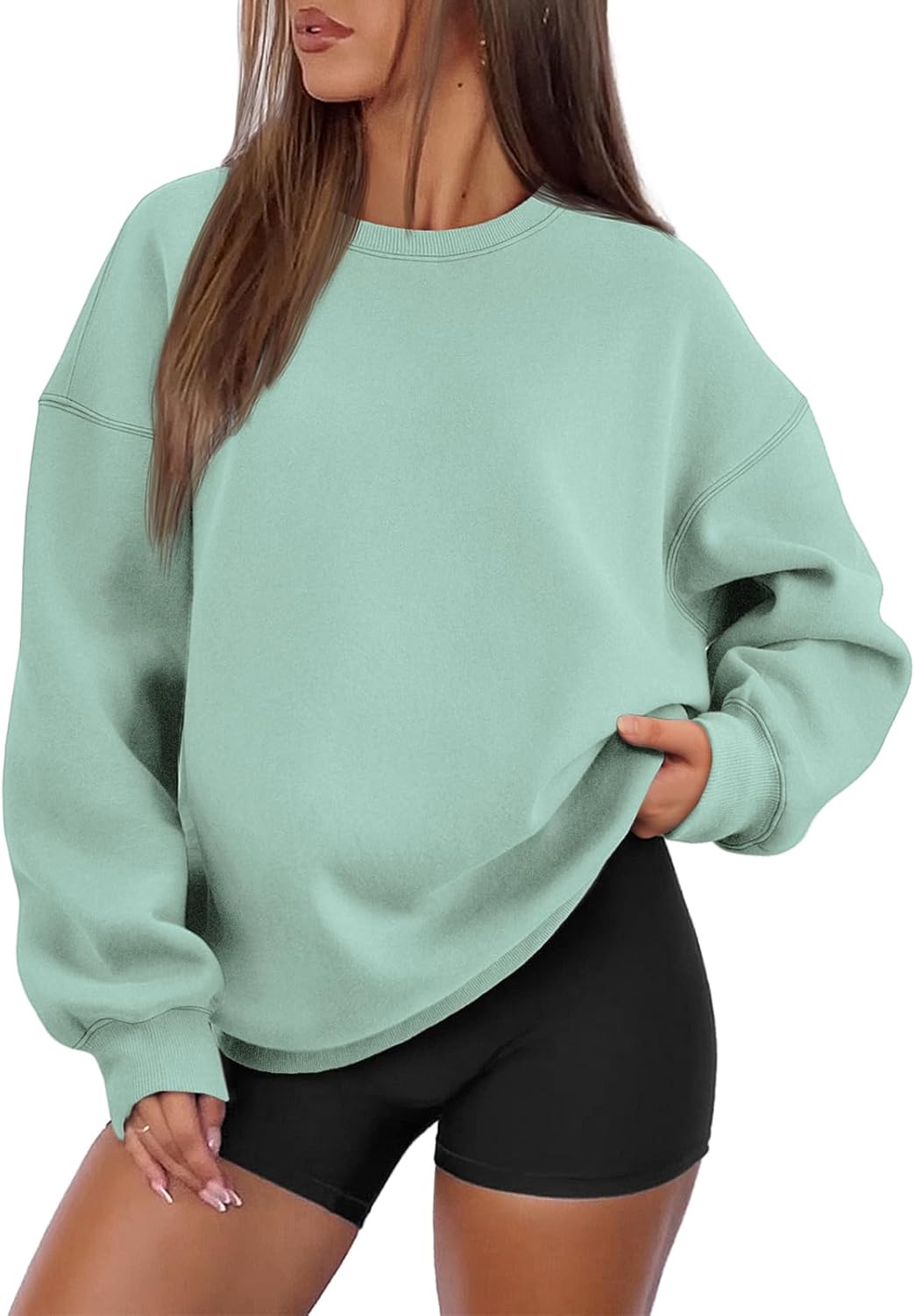 ATHMILE Oversized Sweatshirt for Women - Cozy Fall Fashion Top