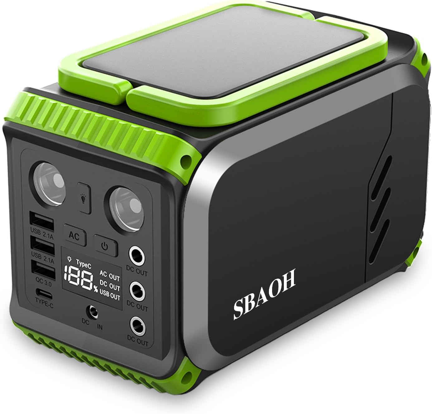 Portable Camping Power Bank: 40000mAh Lithium Battery with AC Outlet
