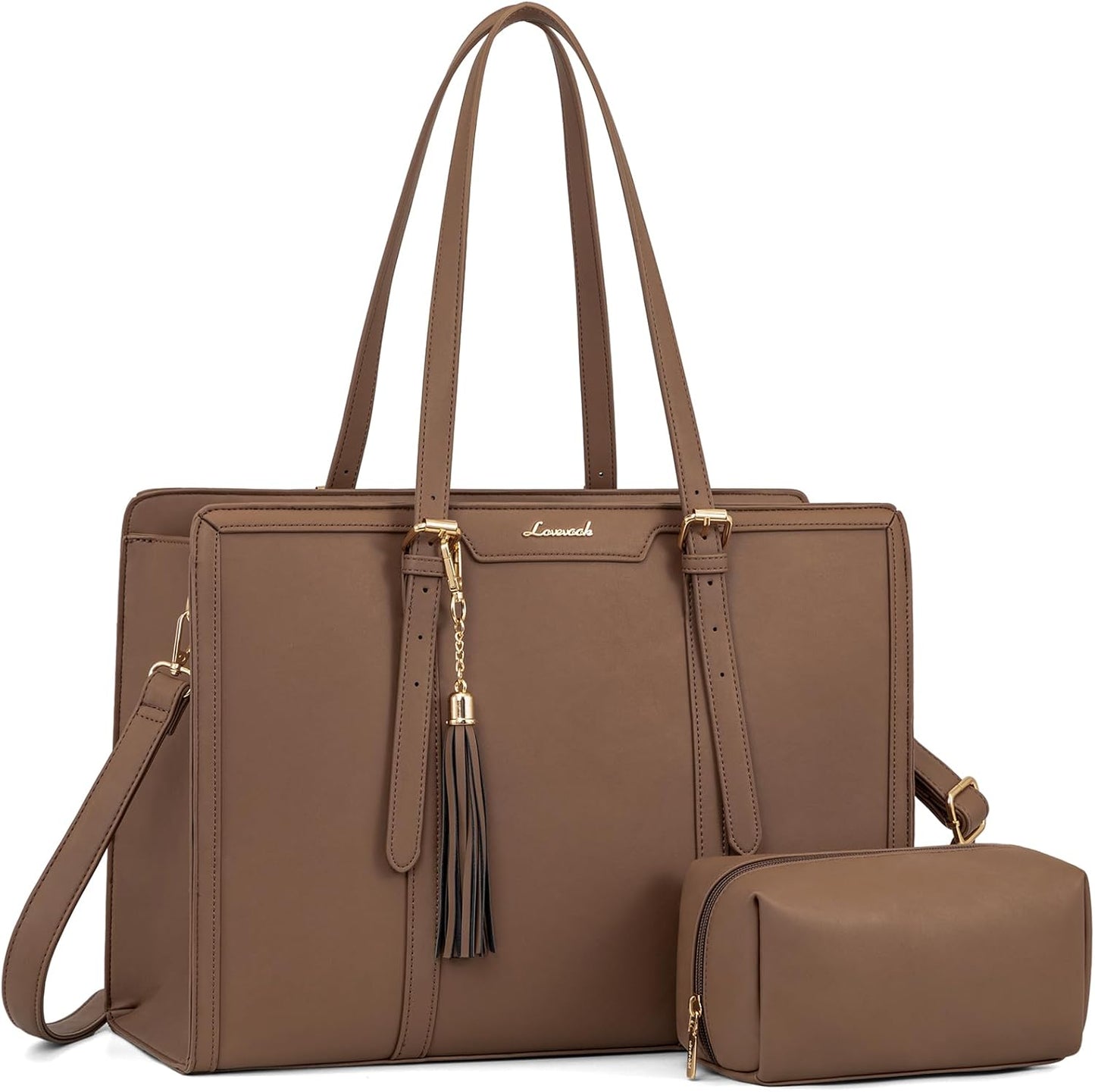 LOVEVOOK Laptop Tote for Women - Stylish 15.6 inch Bag