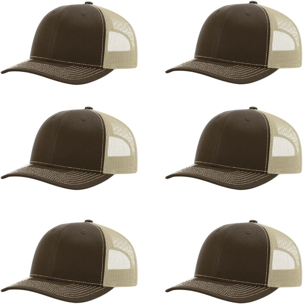 Richardson 112 Classic Six-Panel Adjustable Snapback Trucker Cap