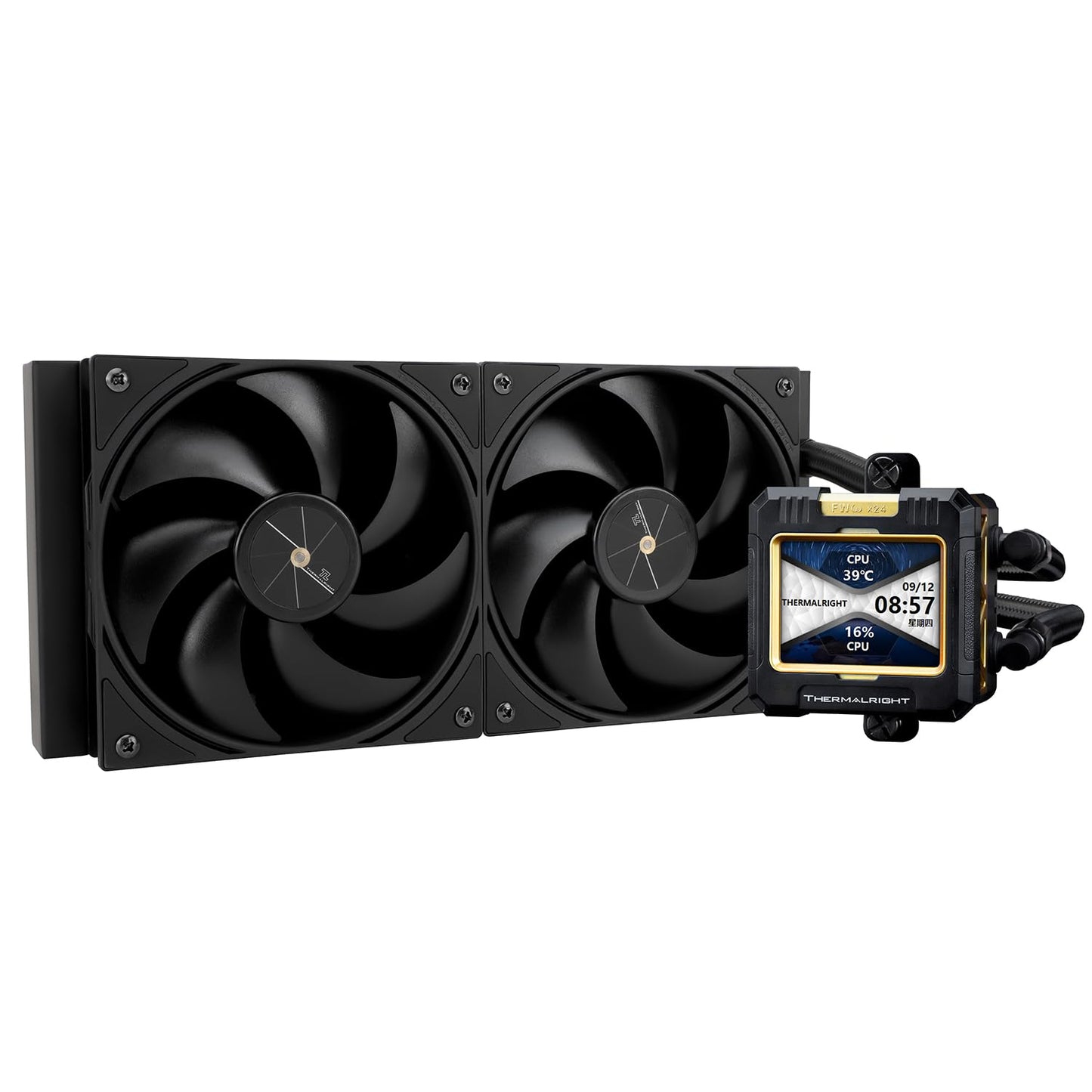 Thermalright FW240 Black CPU AIO Cooler with LCD Display
