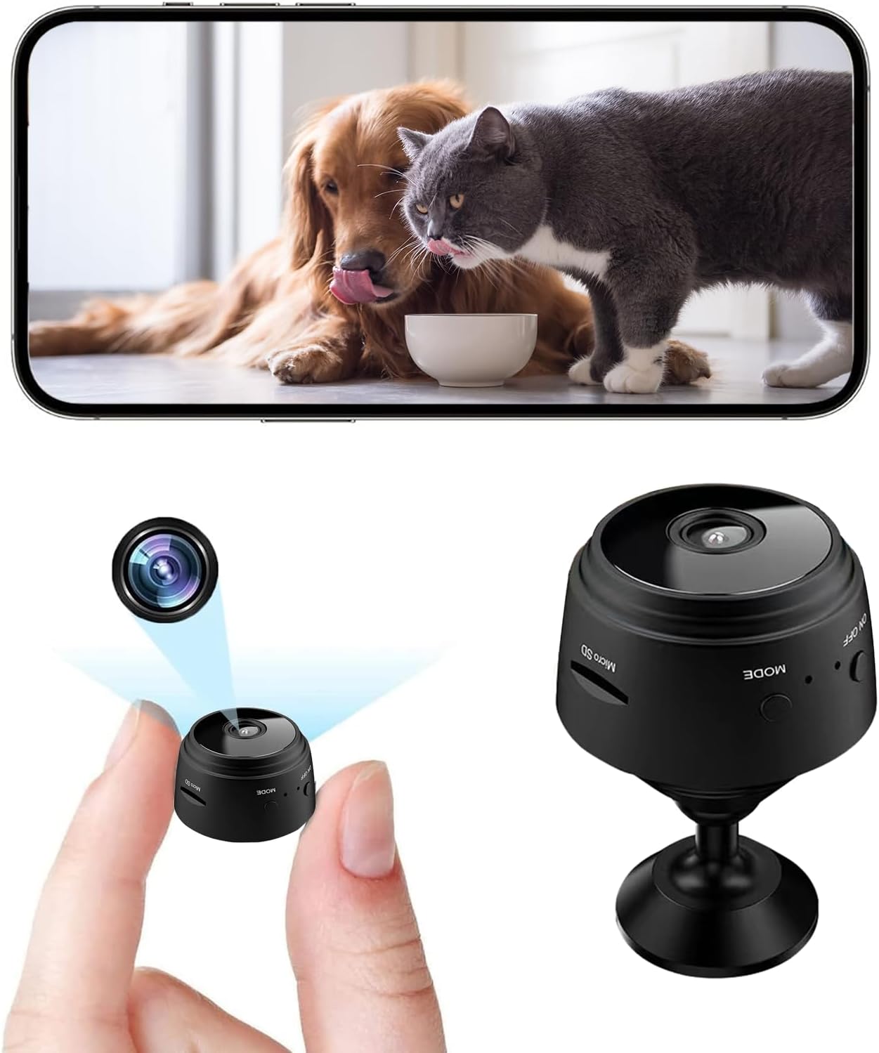HD Mini Spy Camera for Home Security, Night Vision, ZMDCAM