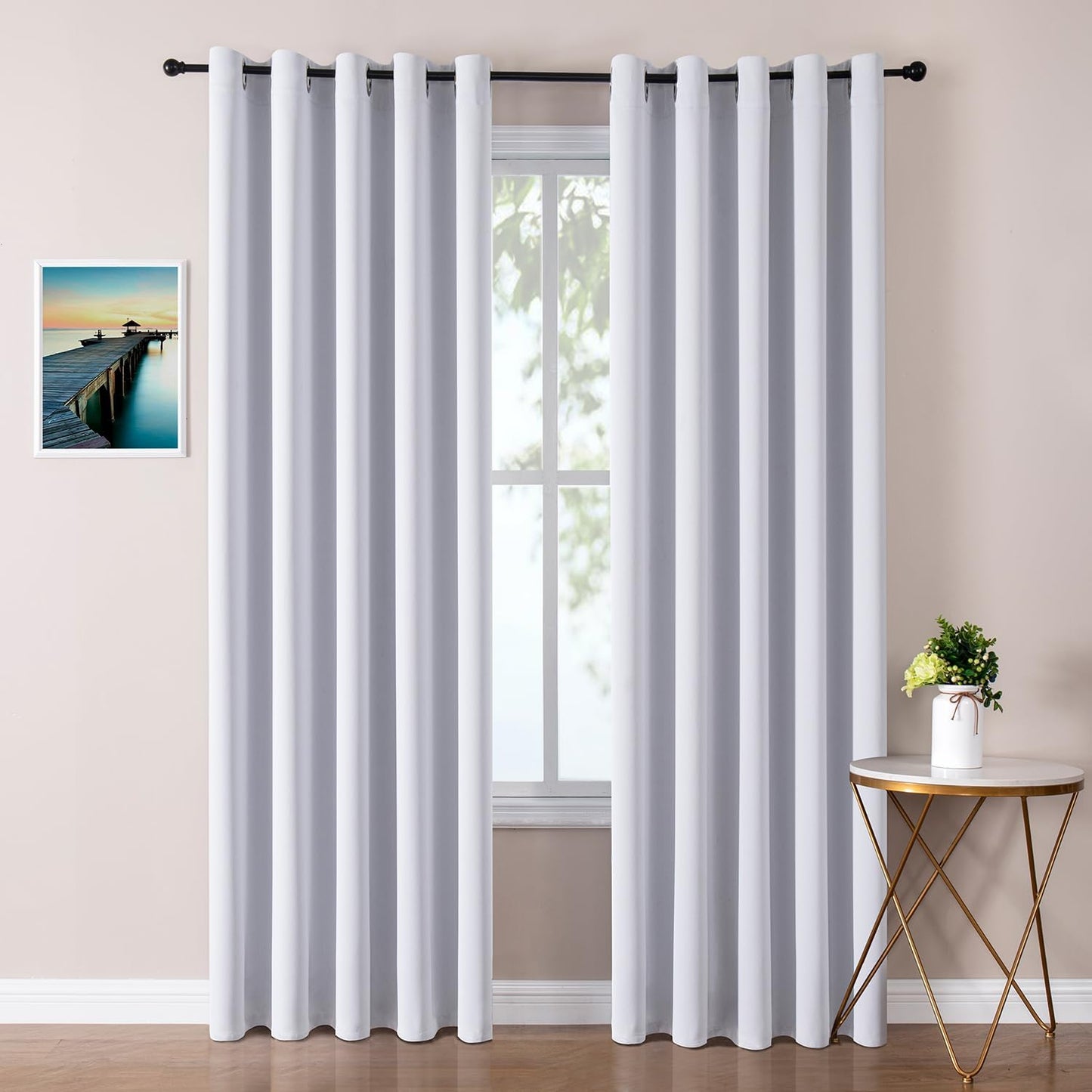 ChrisDowa Blackout Curtains for Bedroom - 70 in Wide Panels
