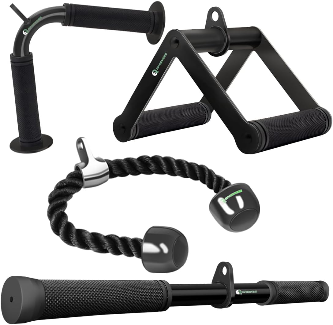 Cable Machine Attachment Set for Home Gym - Versatile Workout Gear