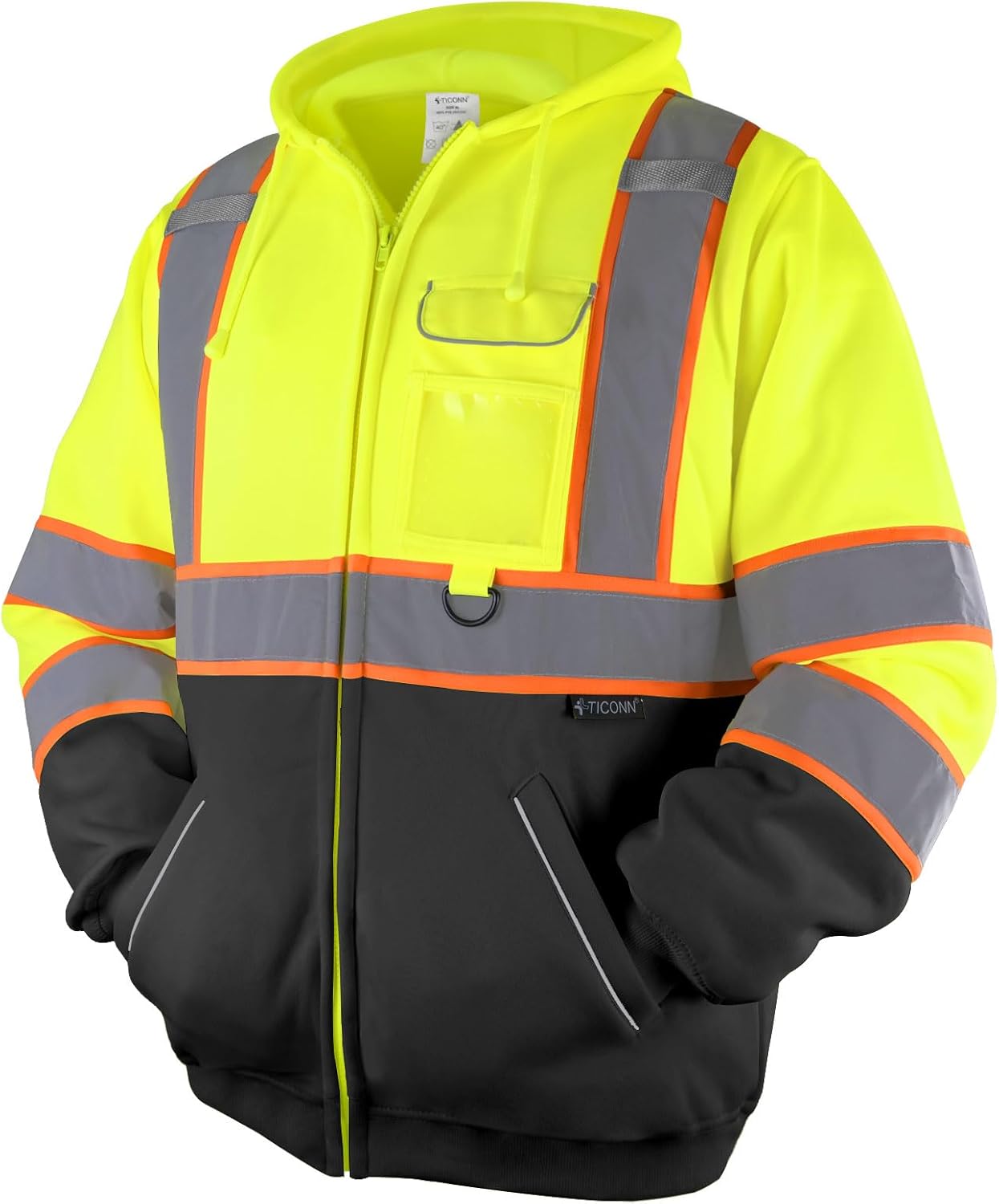 TICONN Safety Hoodie Jacket for Enhanced Visibility and Comfort