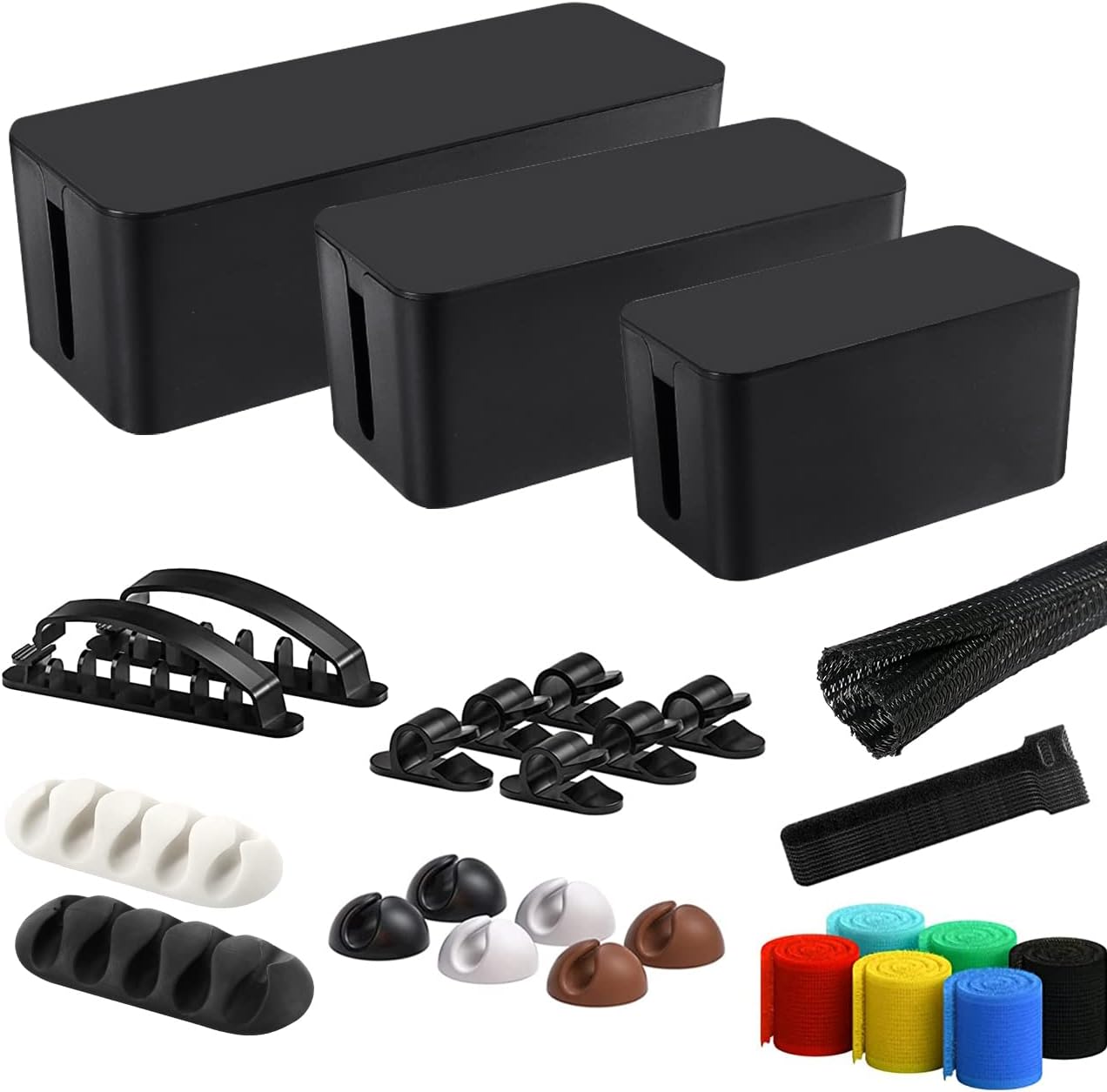 Hide Power Strips with OSPNIEEK Cable Box Set