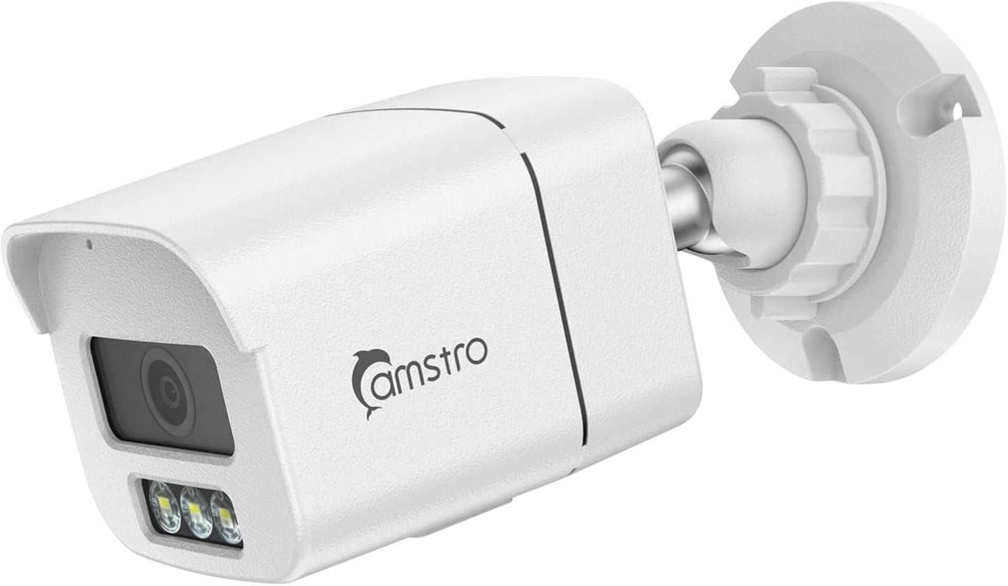 4K Add On Wired POE Cameras for NVR with Two Way Talk