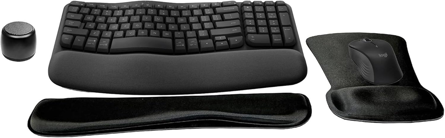 Logitech MK670 Comfort Wave Wireless Keyboard & Mouse Bundle