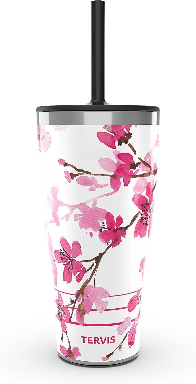 Tervis Traveler Sakura Cherry Blossom Tumbler Keeps Drinks Hot & Cold