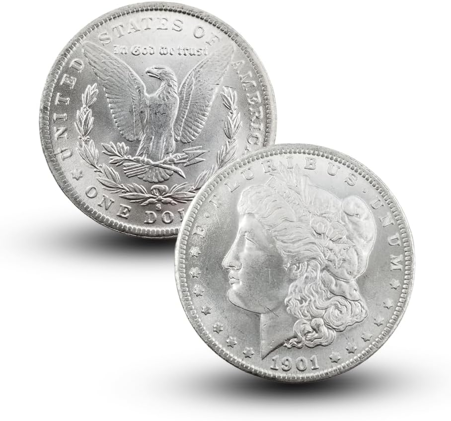 Antique 1901 S Morgan Silver Dollar Coins for Collectors