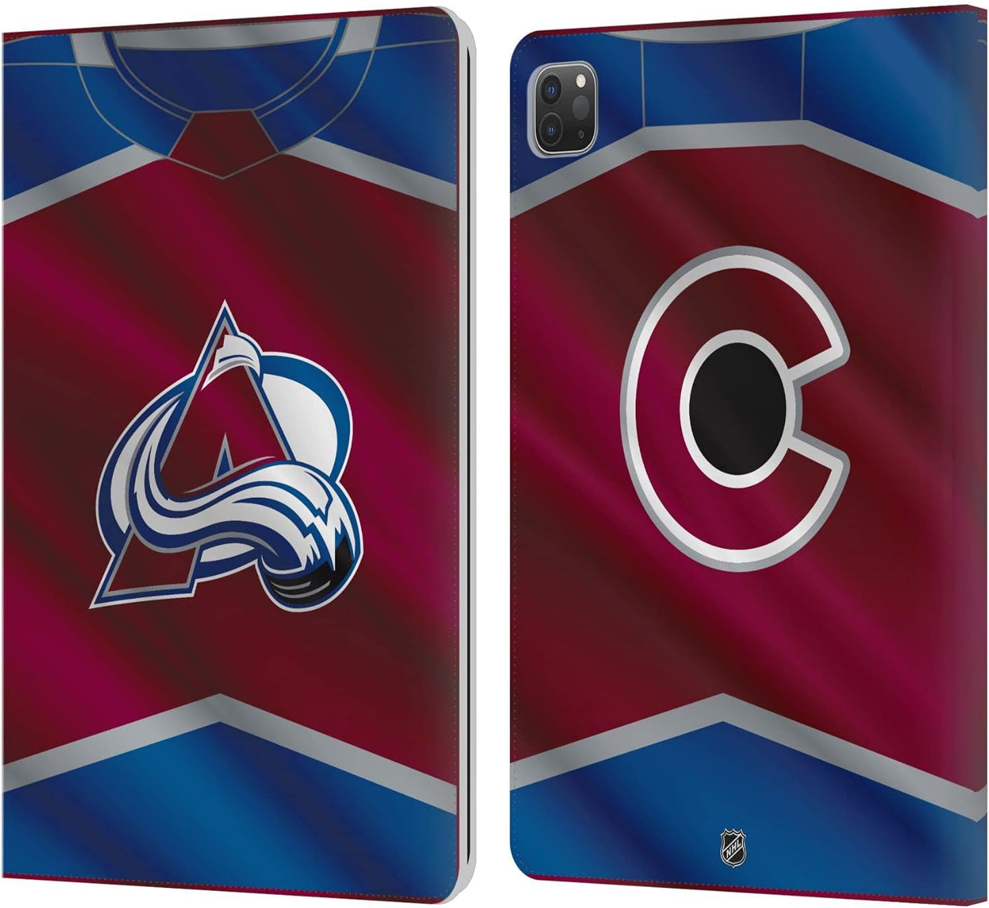 NHL Jersey Colorado Avalanche Leather Wallet Case for iPad Pro