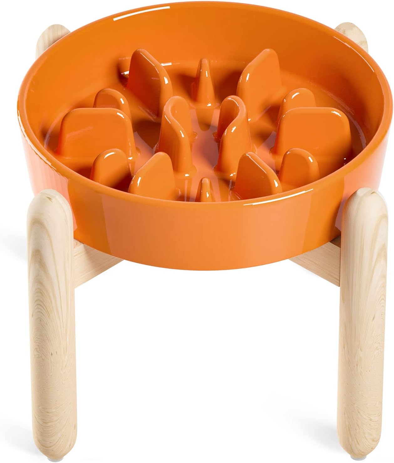 LE TAUCI Ceramic Slow Feeder Bowl for Small & Medium Dogs