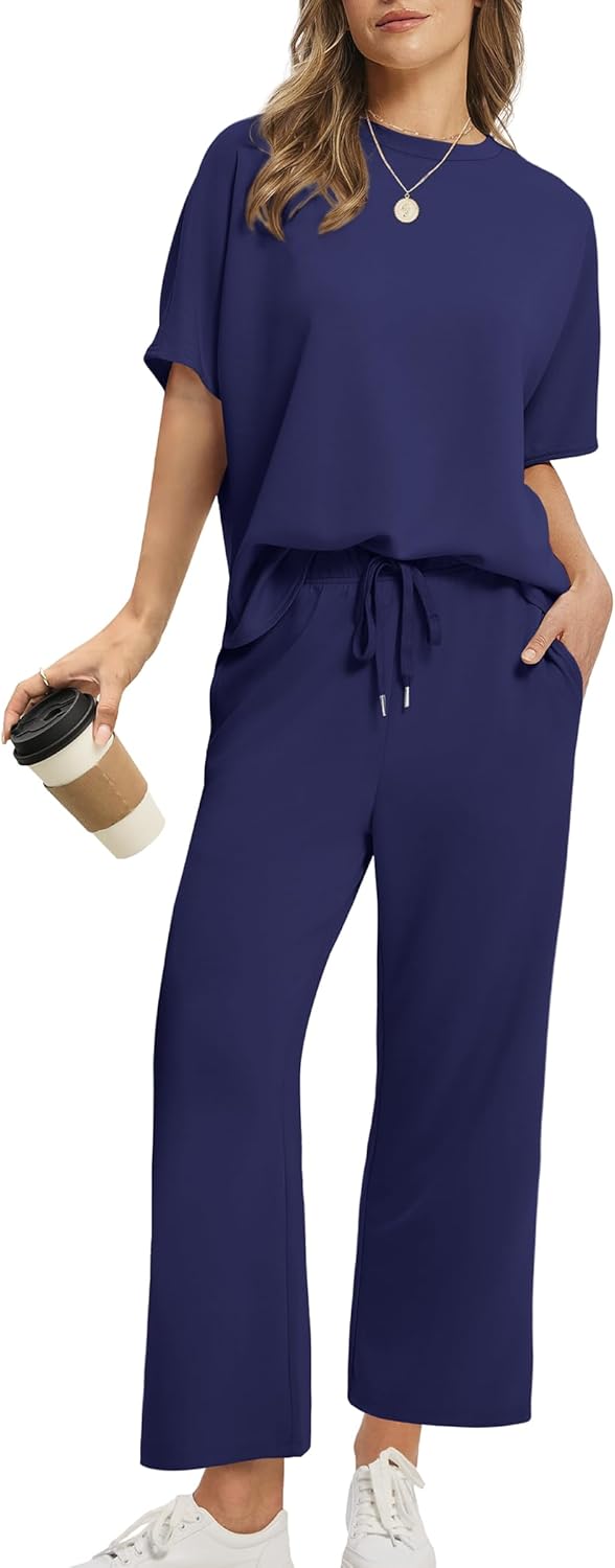 Sampeel Two Piece Sets for Women Summer Outfits for Travel