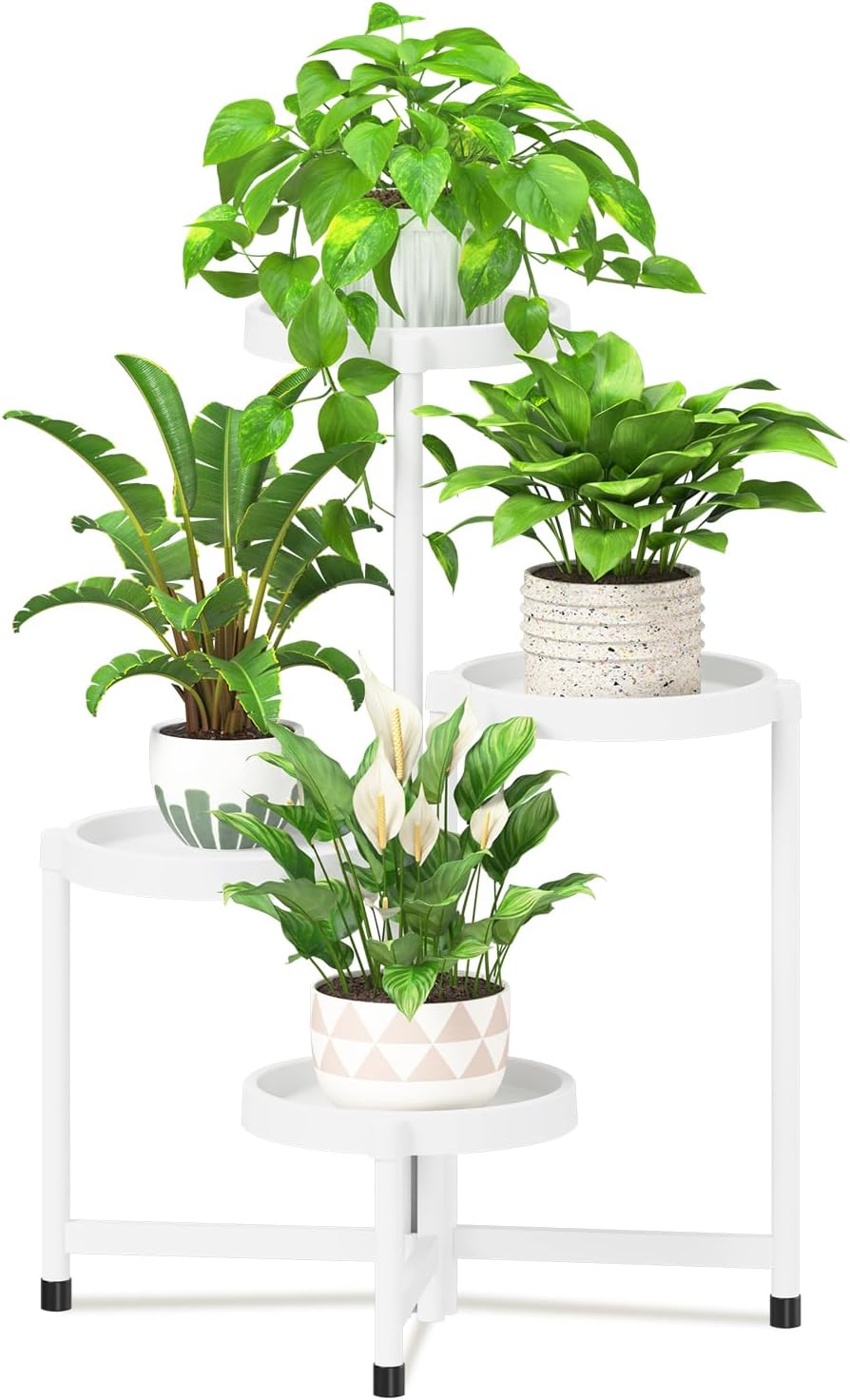 4 Tier Folding Plant Stand for Indoor and Outdoor Use