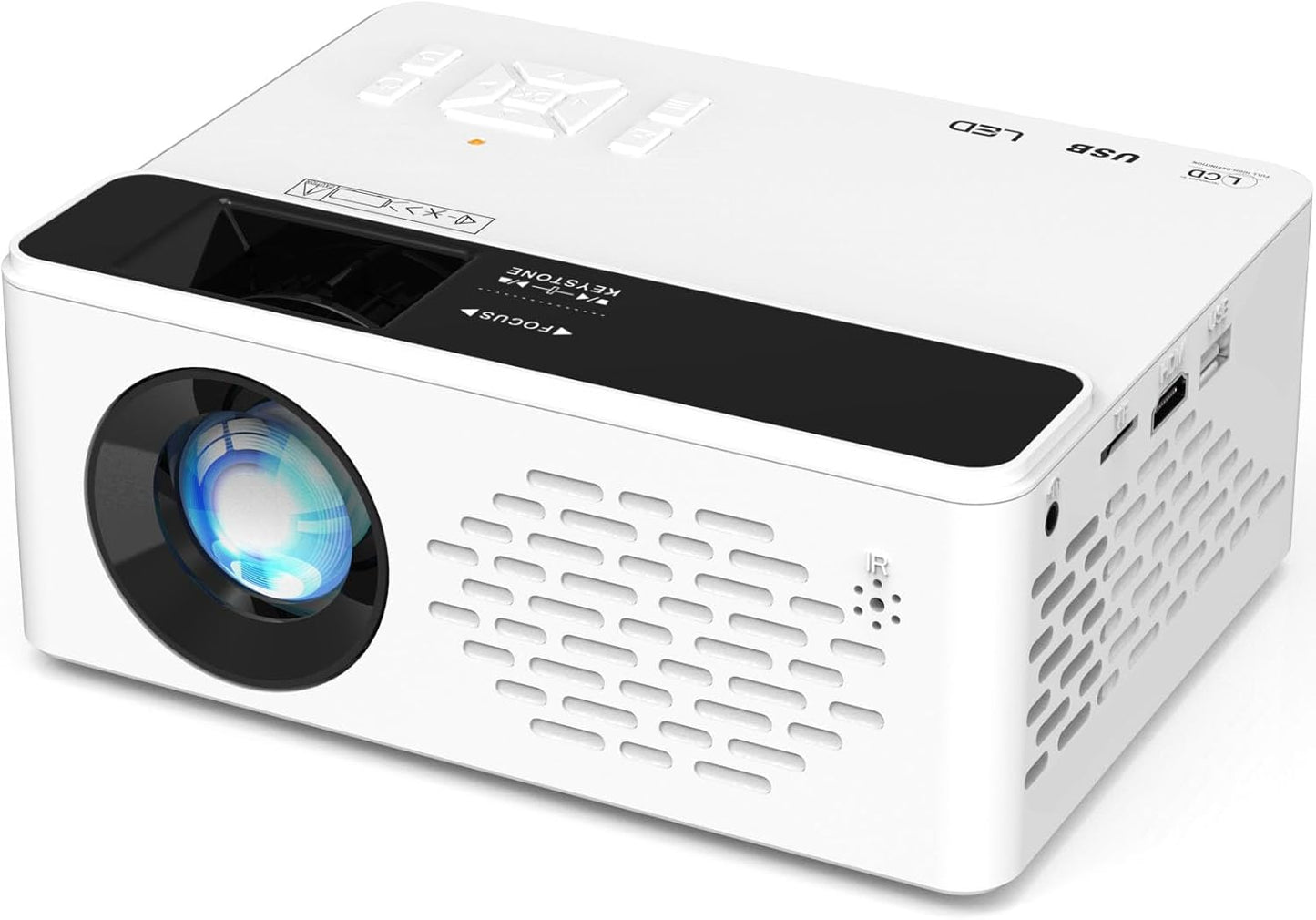 Portable Mini Projector: HD Streaming & Wireless Audio