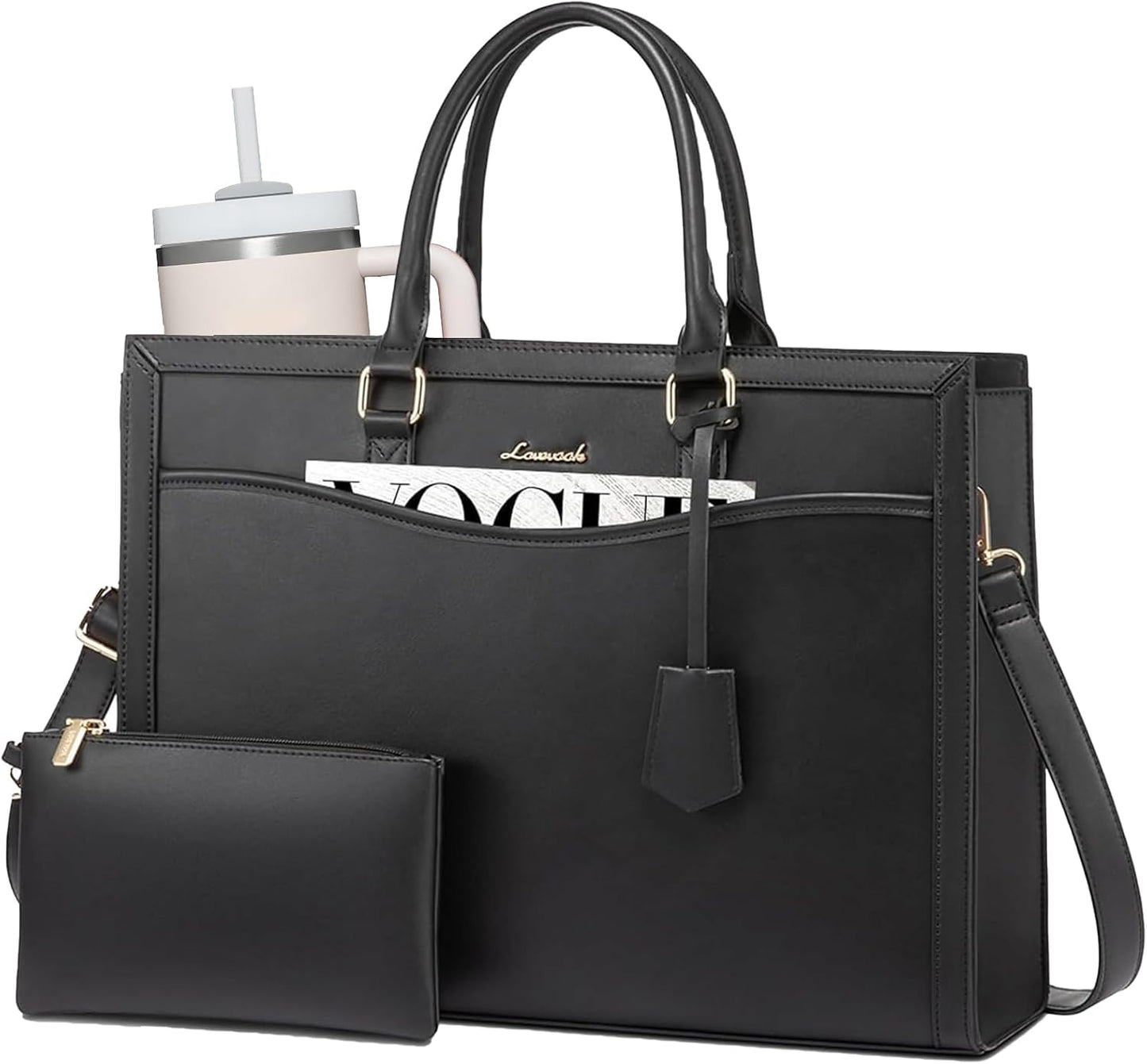 LOVEVOOK Laptop Tote Bag for Women, Stylish Work Briefcase