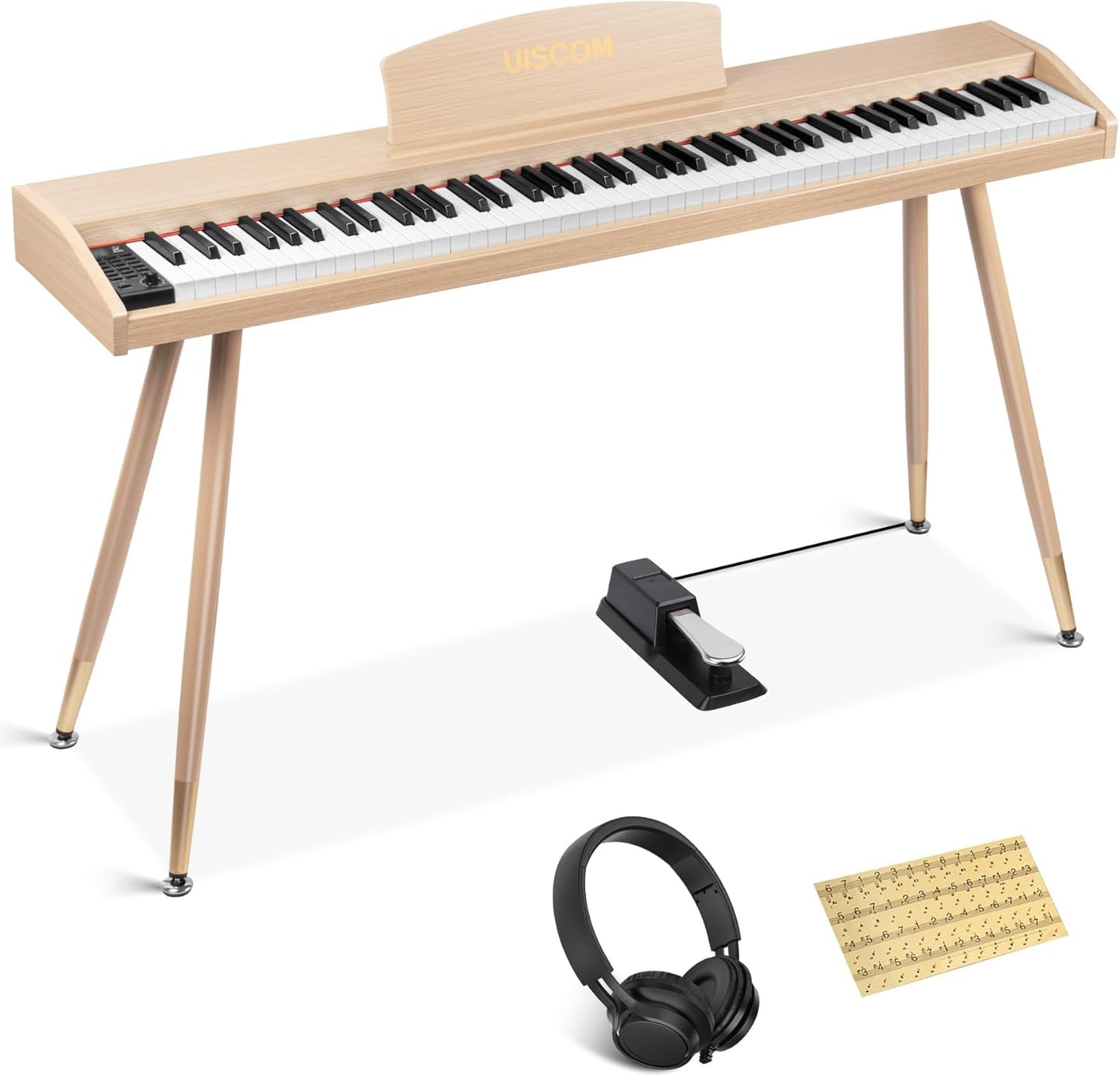 88 Key Semi-Weighted Digital Piano Set - Perfect for Beginners!