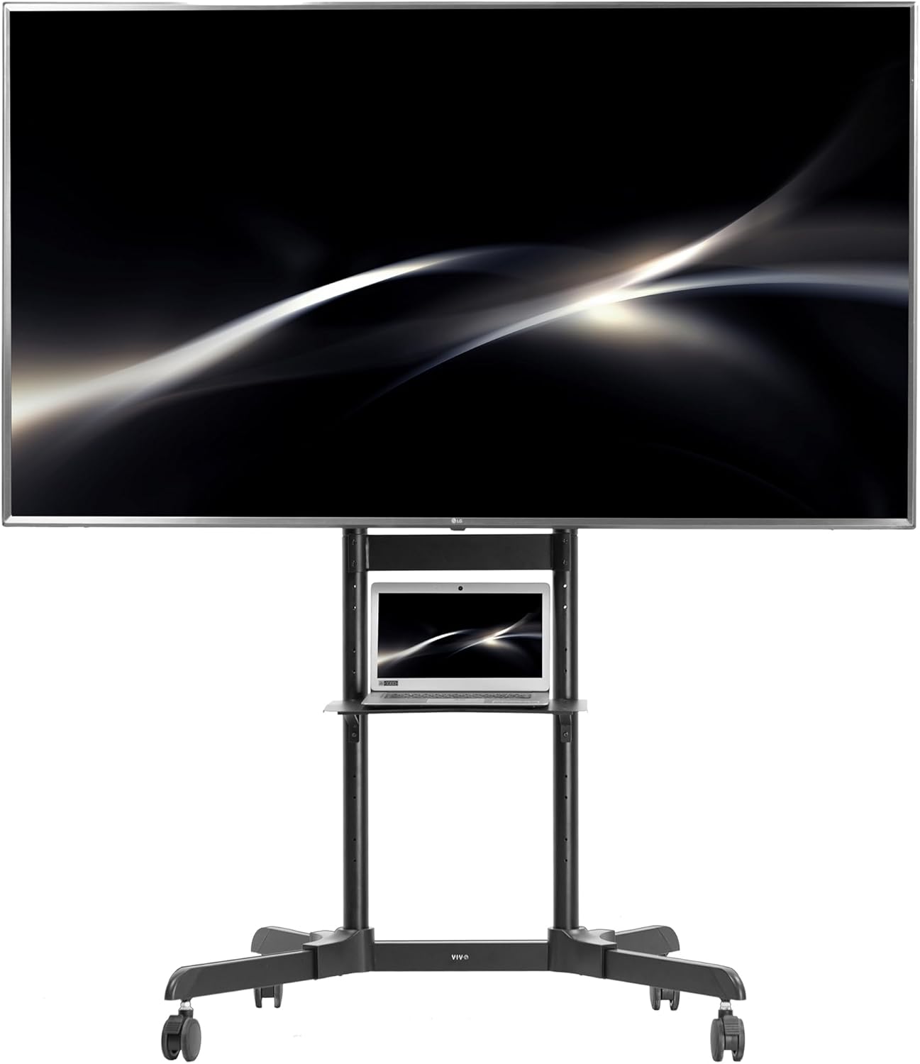 Rolling TV Cart for 55-100 Screens, 165lbs Capacity