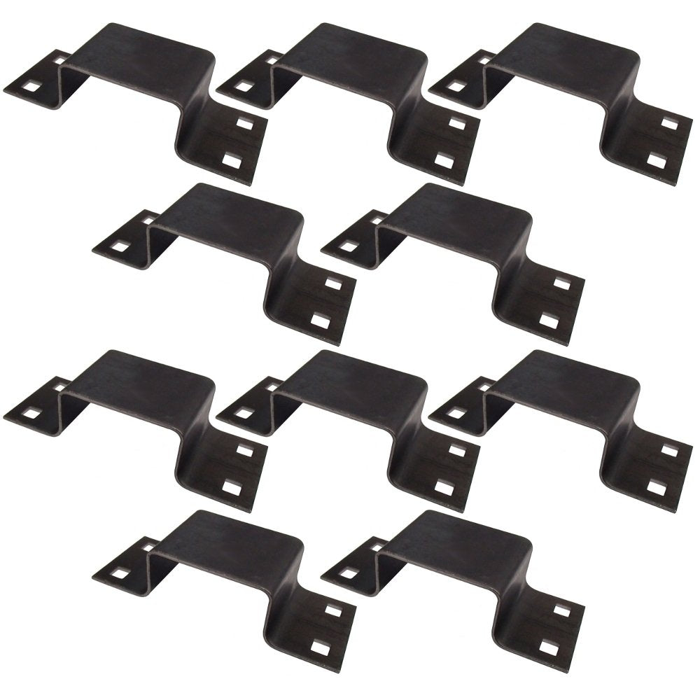 RAParts Set of Ten Bolt-On Stake Pocket Brackets for Flat Beds