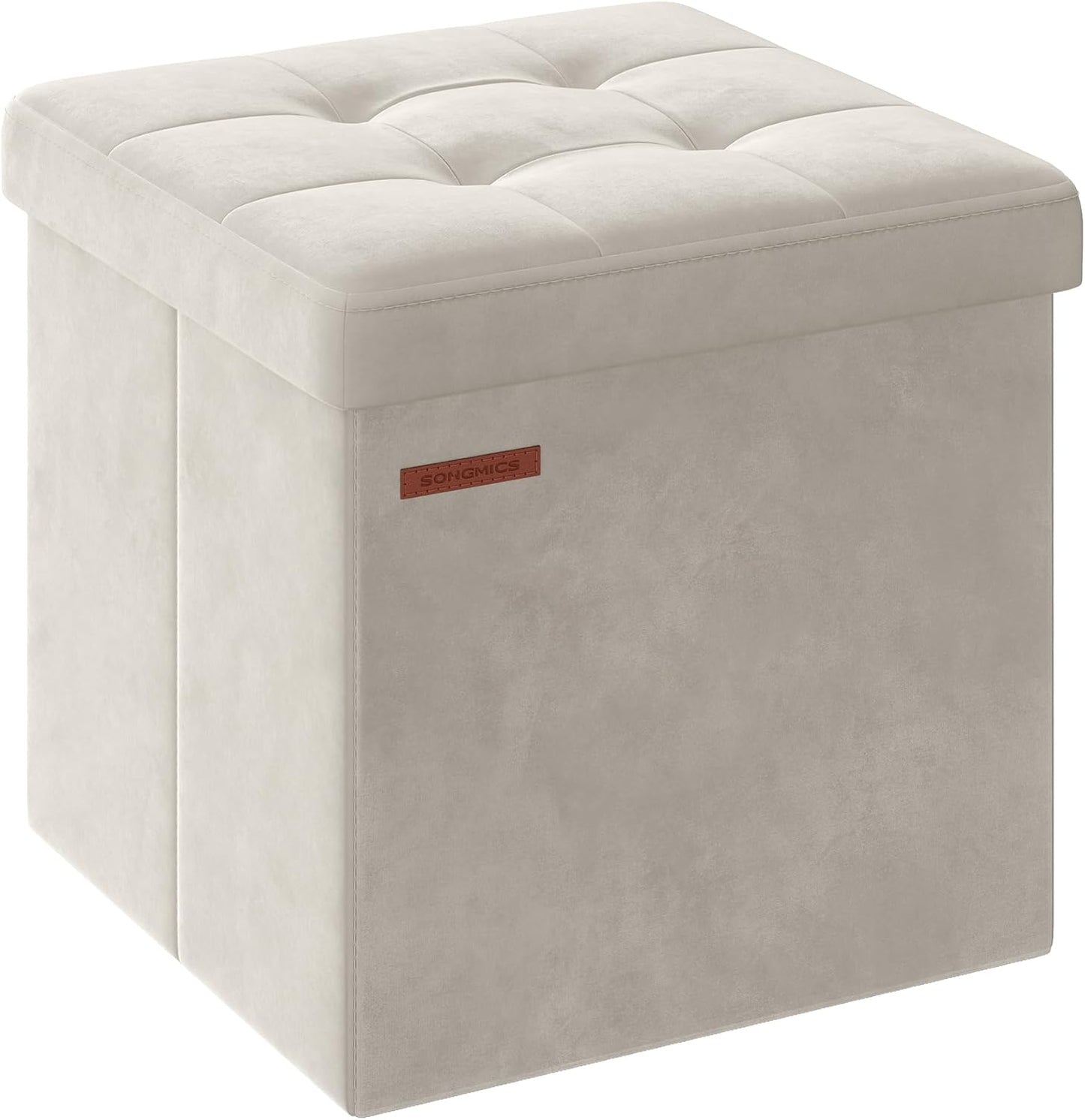 SONGMICS Storage Ottoman: Elegant Foot Rest with Extra Storage