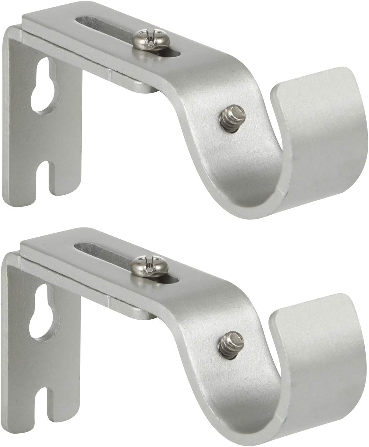 Anndason Heavy Duty Adjustable Curtain Rod Brackets - Set of 2