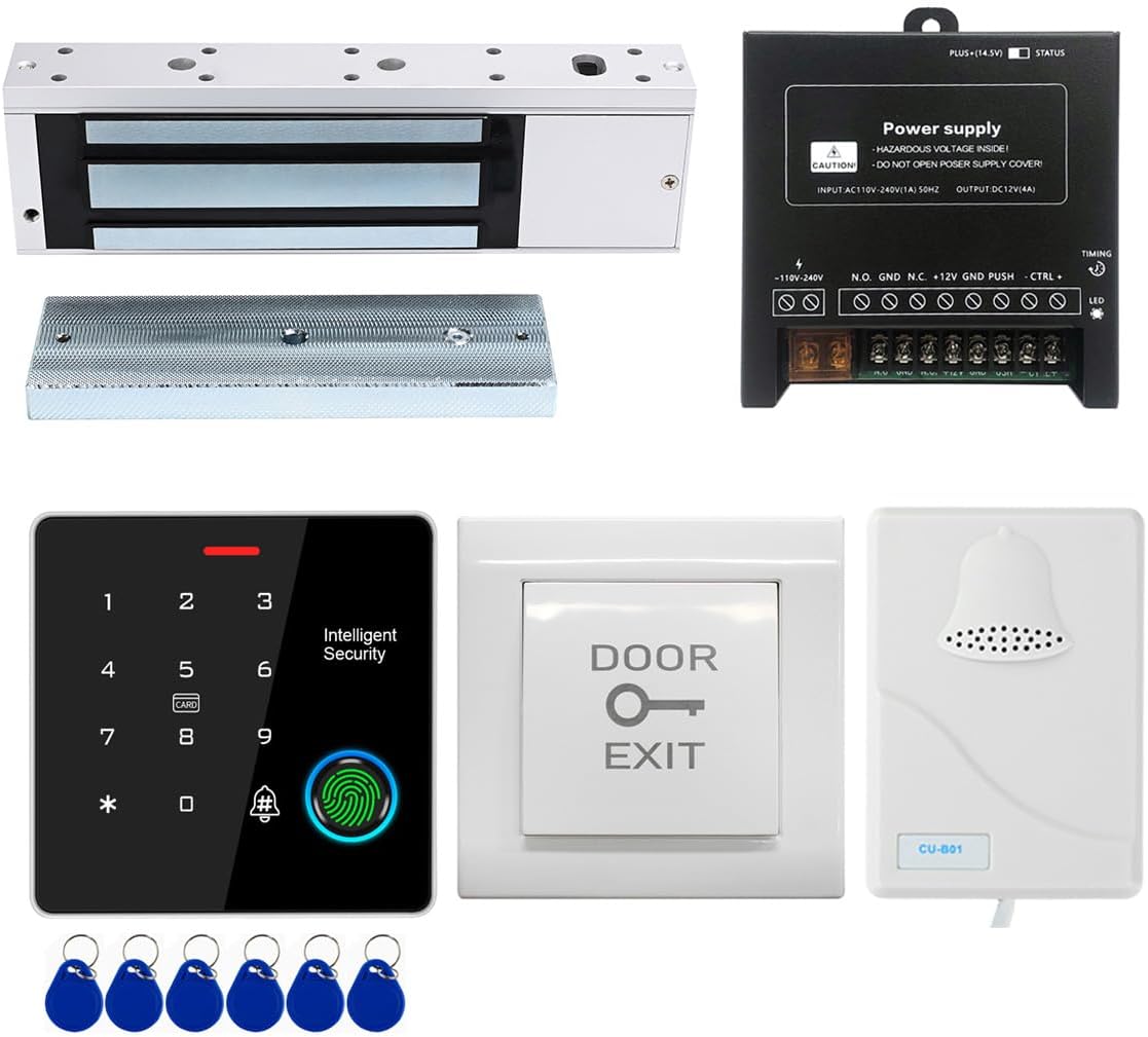 Door Access Control System with RFID Fingerprint Keypad and Lock