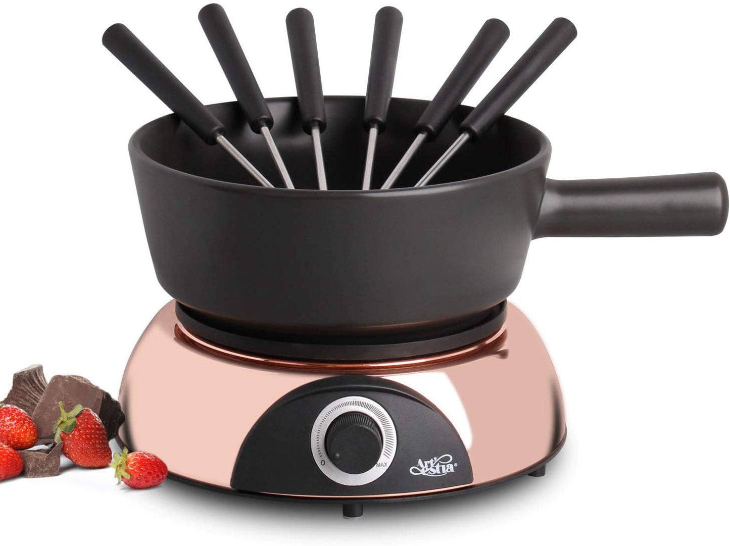 2-QT Electric Fondue Pot for Meat and Chocolate Melting