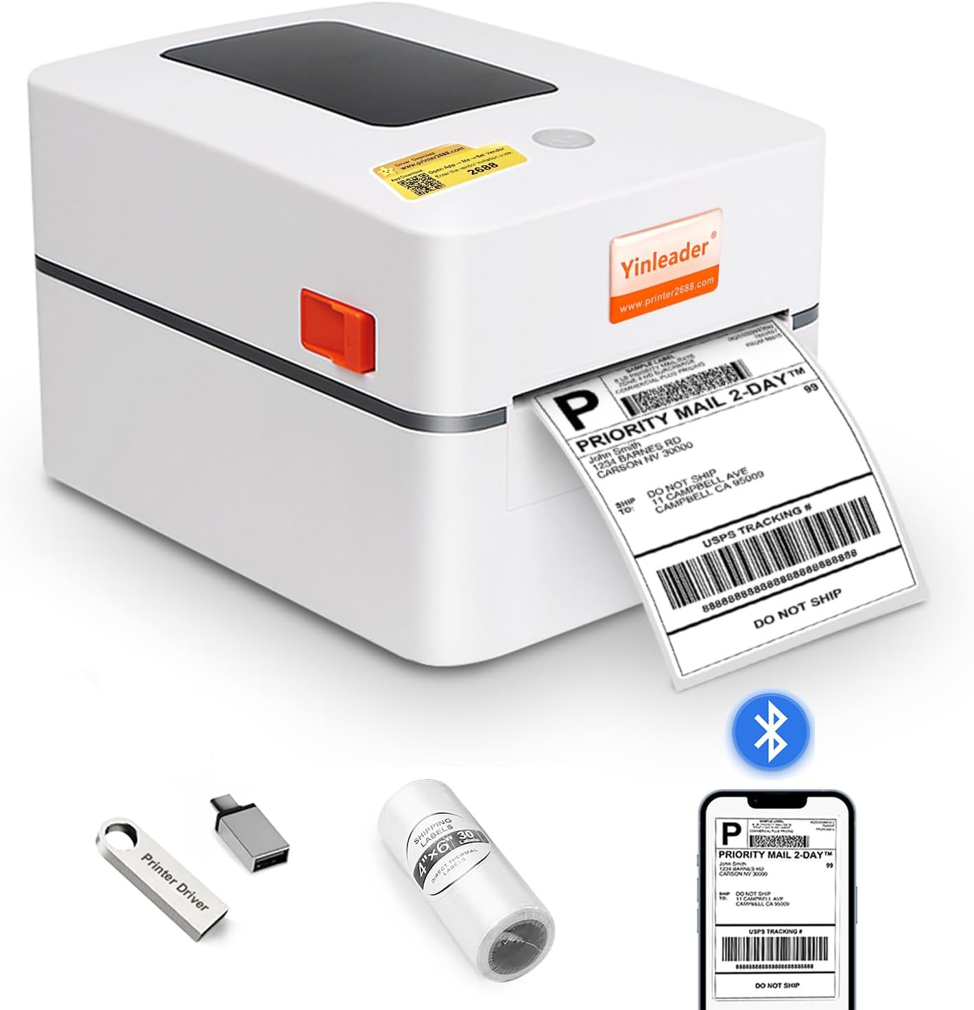 Yinleader Bluetooth Label Printer: Effortless Multi-Platform Compatibility