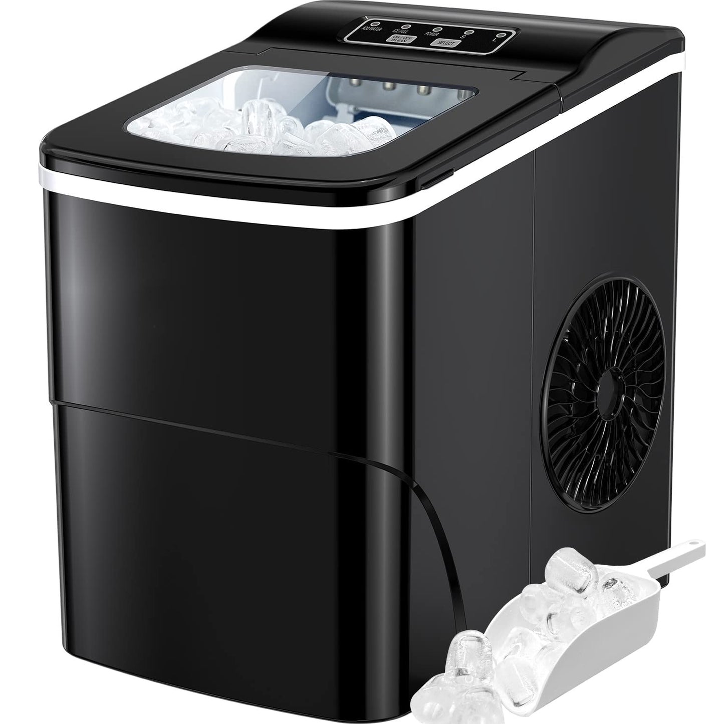 Silonn Portable Ice Maker - 9 Bullet Cubes in 6 Mins!