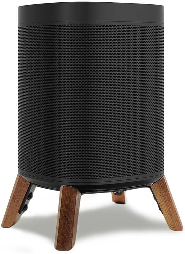 Sturdy Walnut Stand: Enhance Sonos Sound!