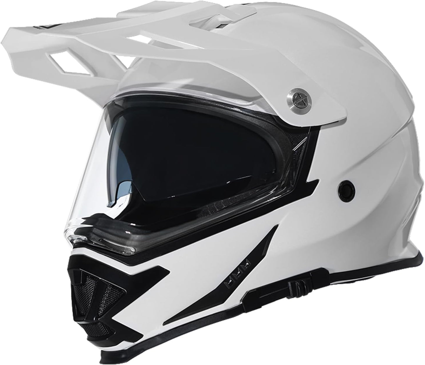TRIANGLE Motorcycle Helmet for Dual Sports with Tinted Sunshield