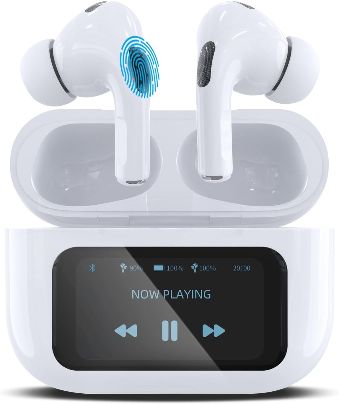 Real-Time AI Language Translator Earbuds - 144 Languages, 8 Offline, Two-Way for Travel, Business, Learning