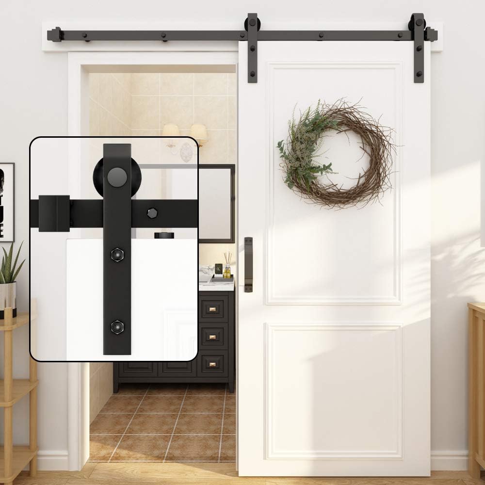 WINSOON 16FT Barn Door Hardware Kit for Smooth Sliding Doors