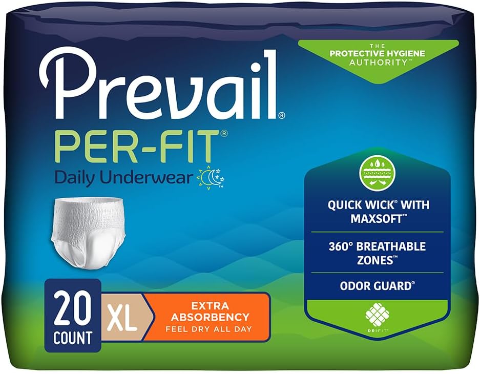 Prevail Per-Fit X-Large Underwear - 20ct, Extra Absorbency!