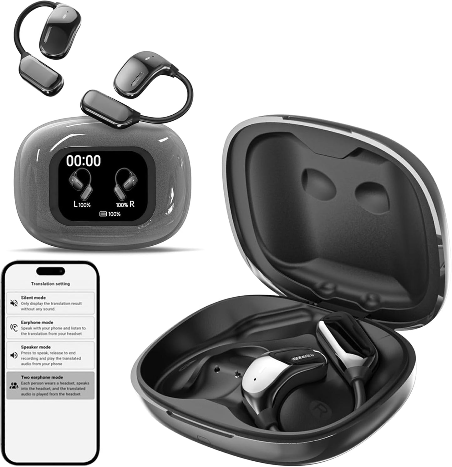 Xmenha Translator Earbuds - Instant Language Translation