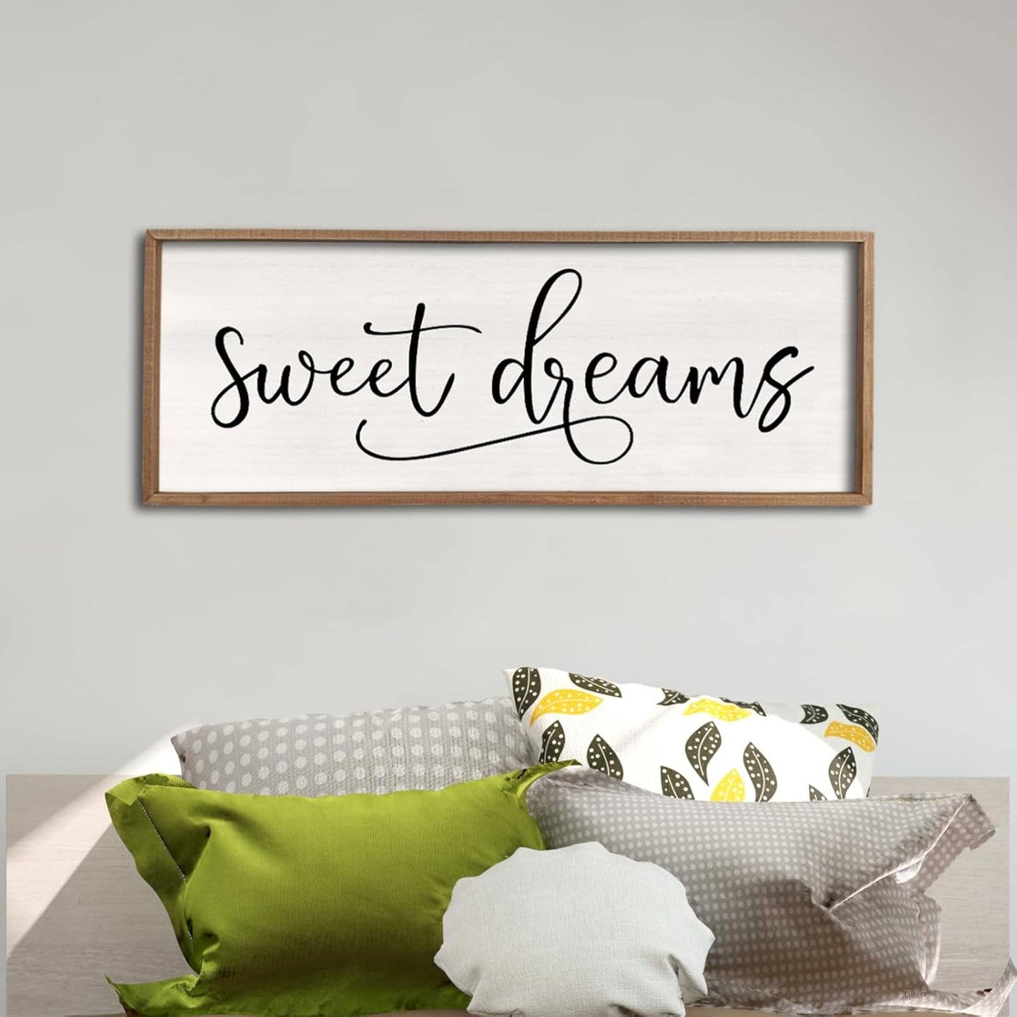 Sweet Dreams Wall Decor Above Bed Sign for Rustic Charm