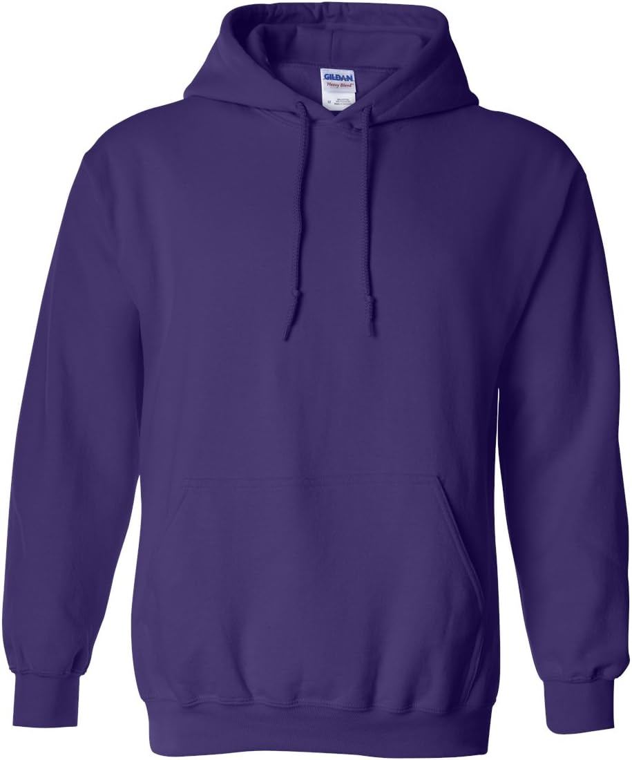 Gildan Men's XXL Purple Hoodie - Warm Fleece Comfort