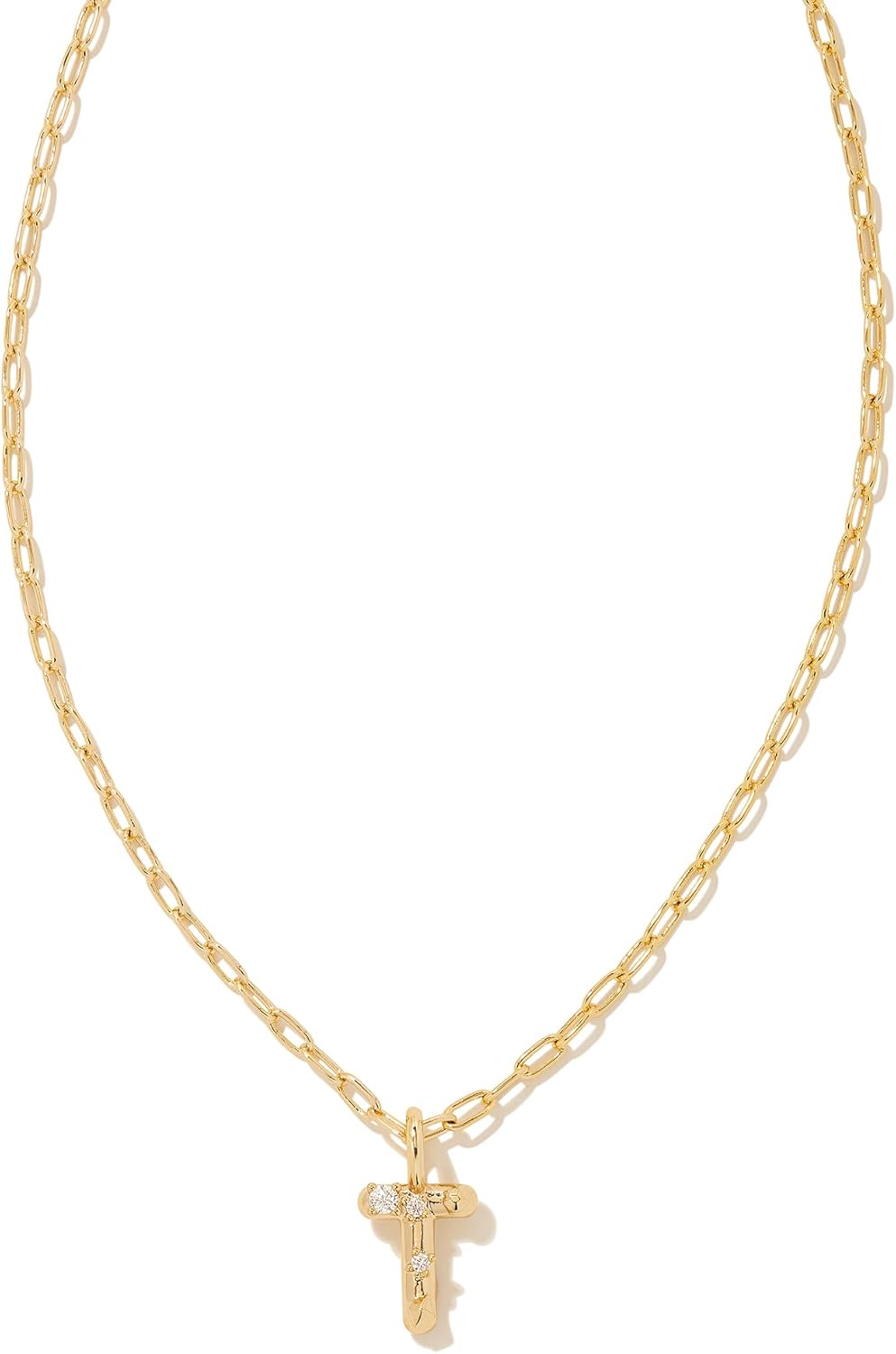 Kendra Scott Crystal Letter Short Pendant Necklace for Women