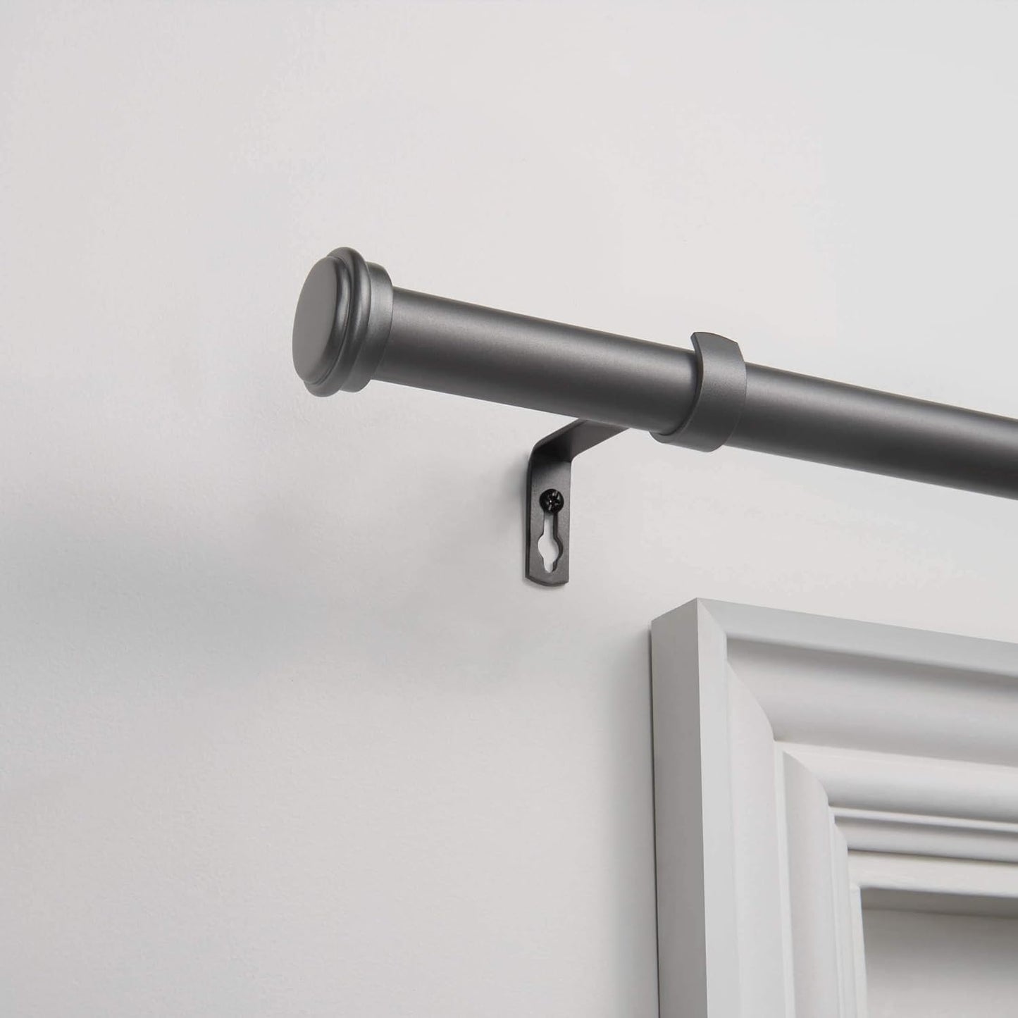 Enhance Your Windows: Exclusive Home Gunmetal Curtain Rod Set