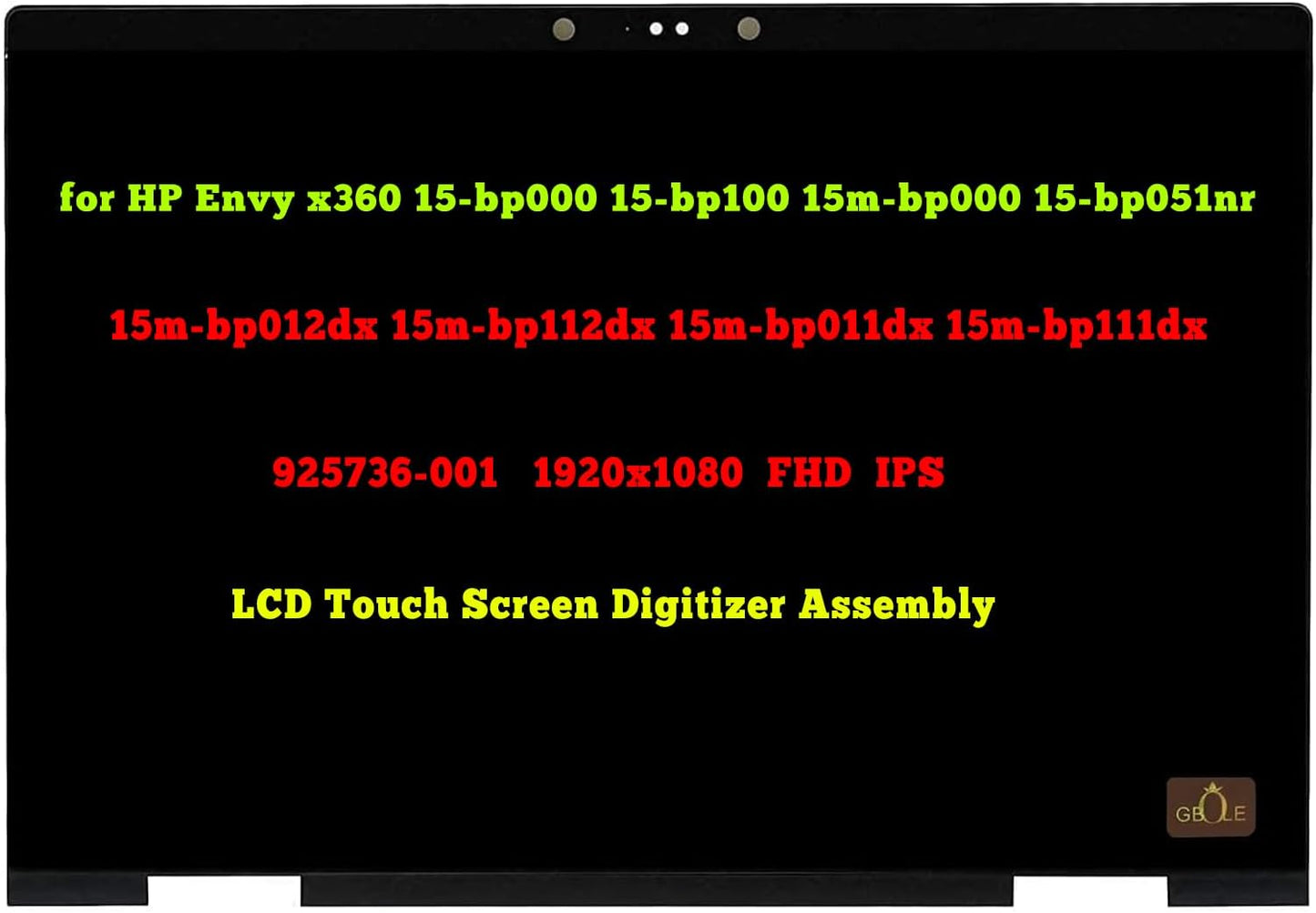 925736-001 Replacement LCD Touch Screen for HP Envy x360 Models