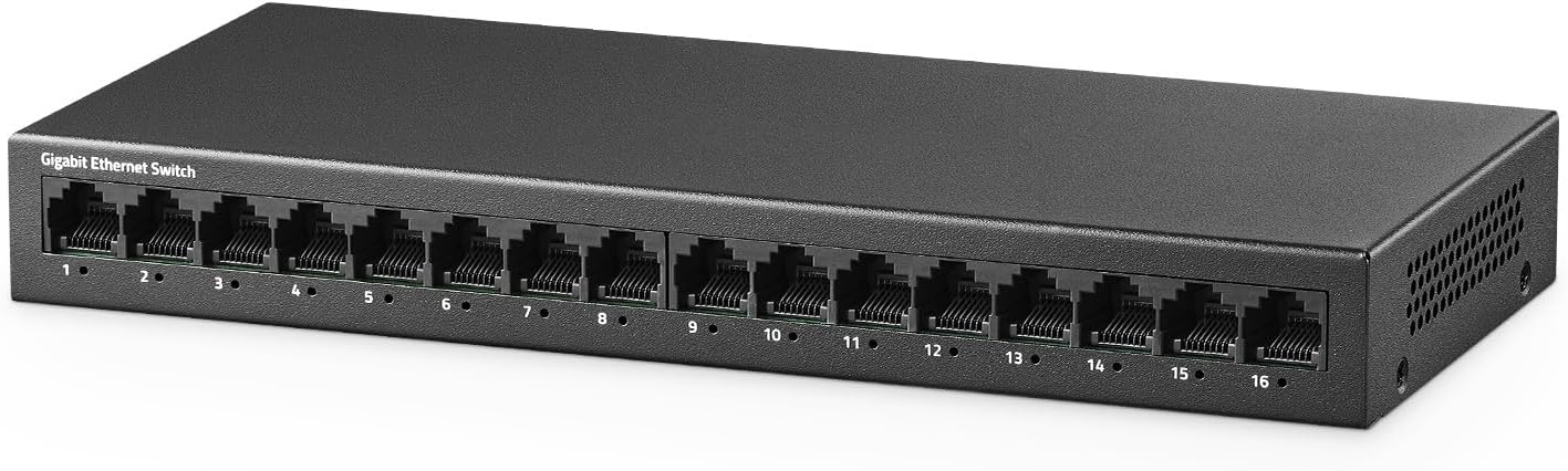 16 Port Gigabit Switch for High-Speed Networking Needs
