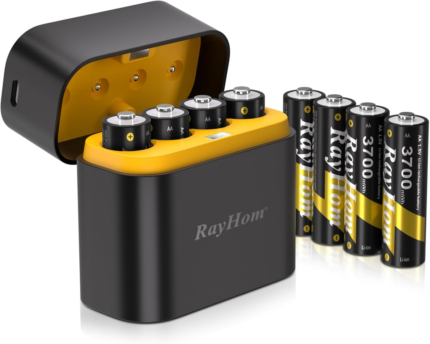 RayHom AA Lithium Batteries Bundle - High Capacity & Fast Charging