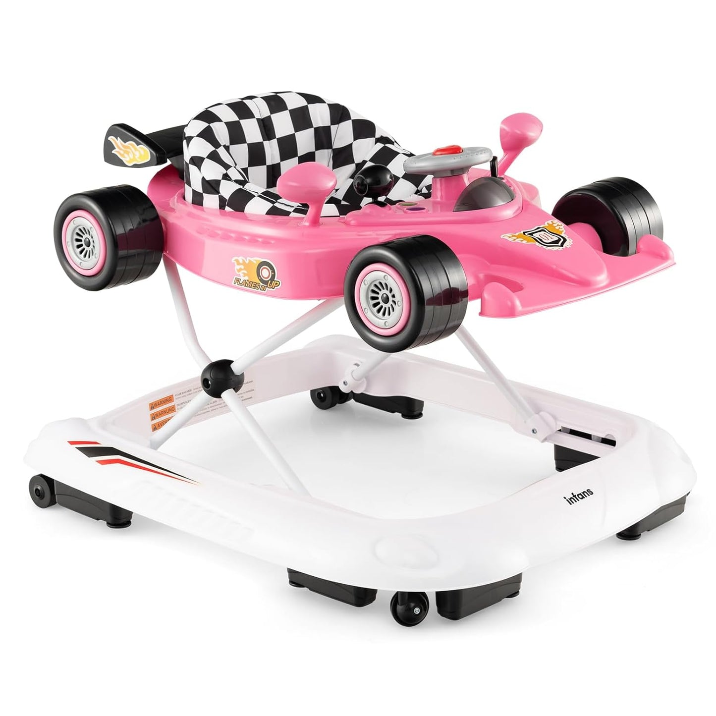 INFANS 3-in-1 Foldable Baby Walker - Growth & Fun!