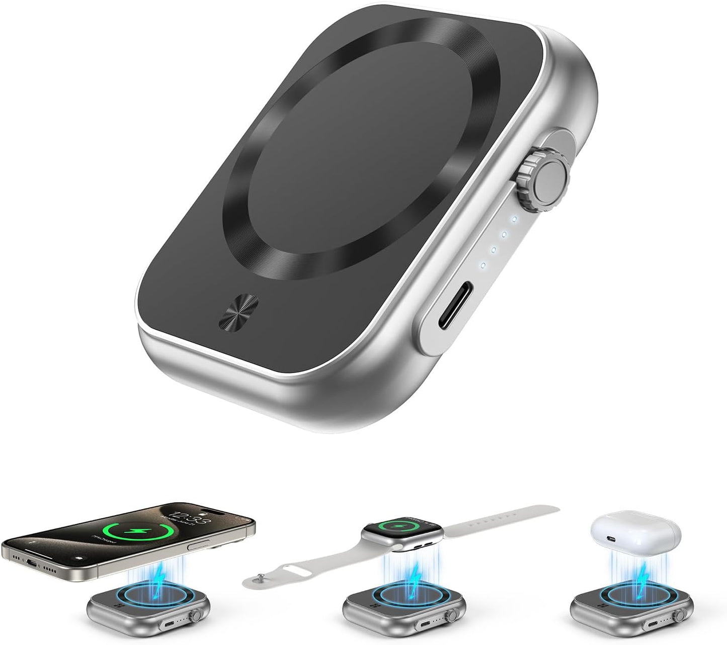 MEKIKI 5000mAh Magnetic Fast Charger for iPhone & Apple Devices