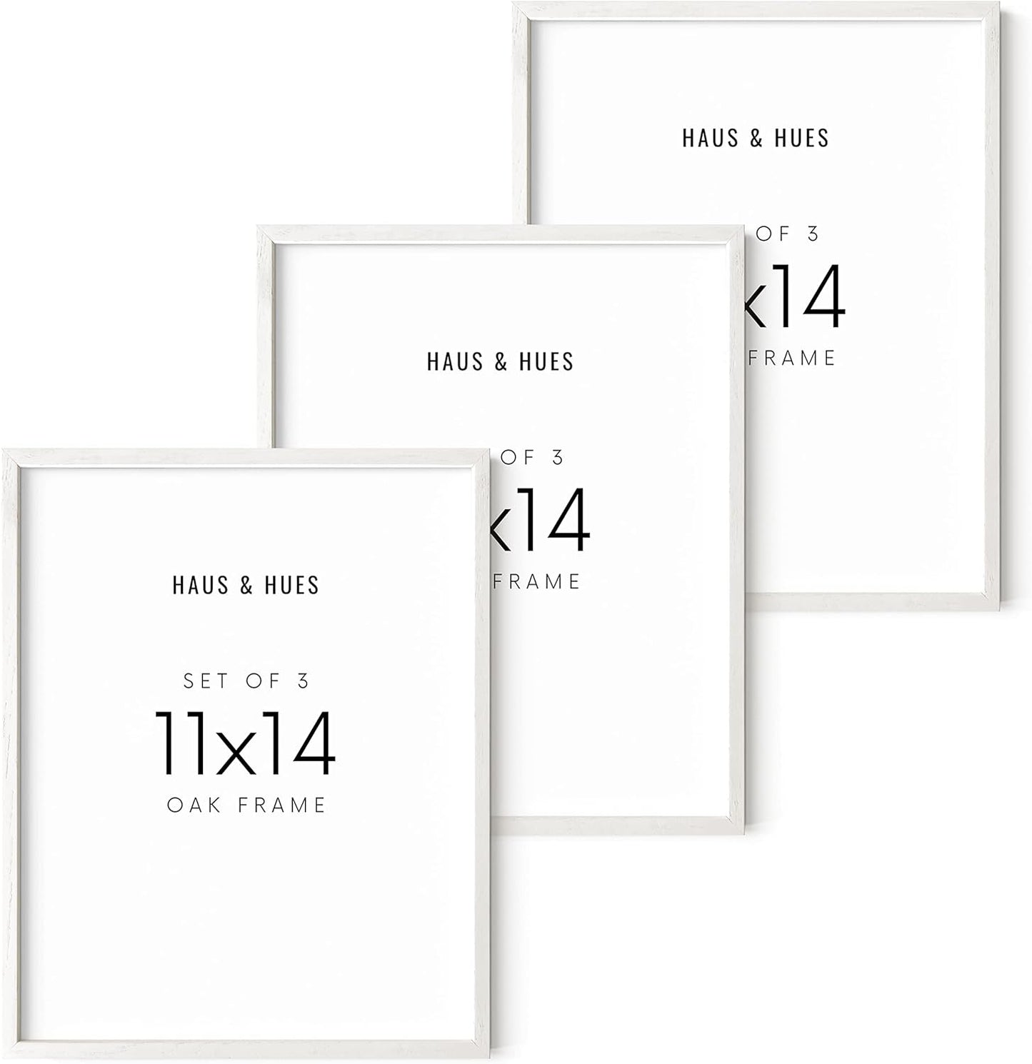 11x14 White Frames Set of 3 for Stylish Gallery Wall Decor