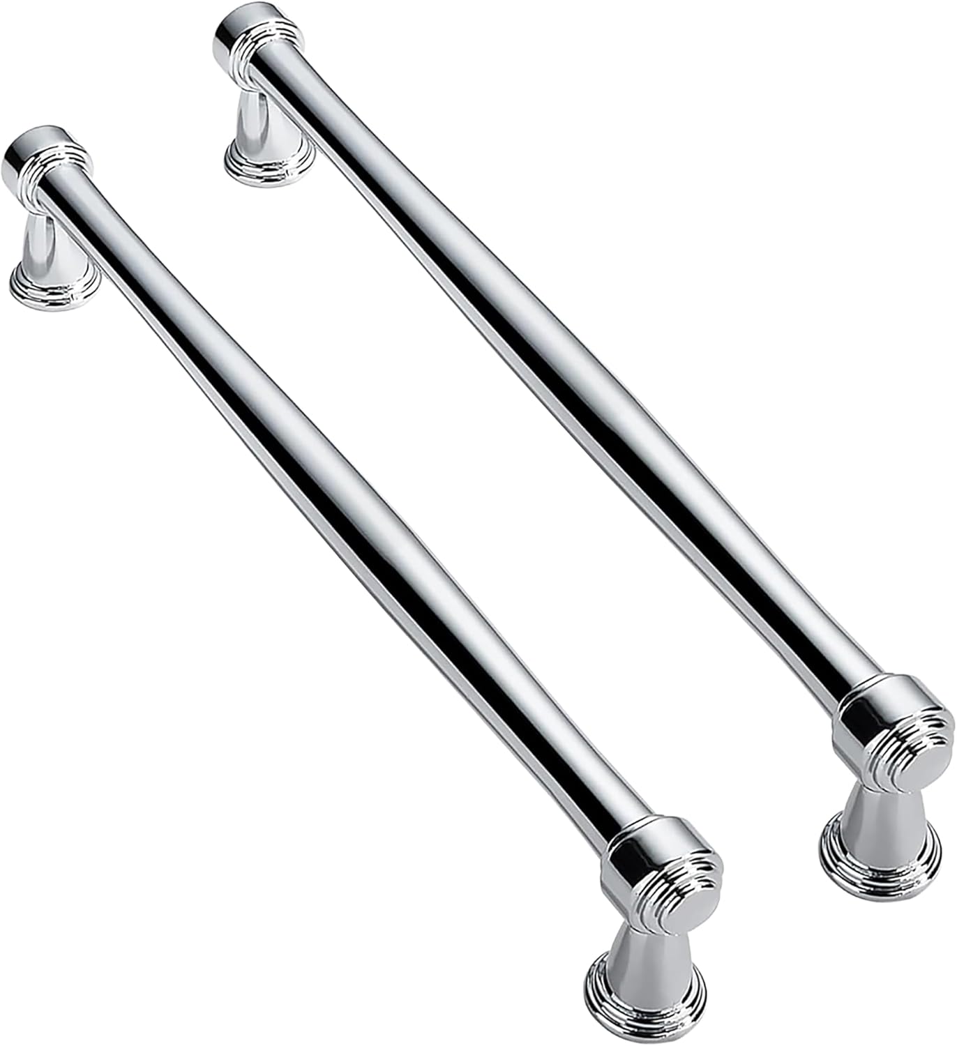 Solid Heavy Duty 8 Inch Polished Chrome Cabinet Pulls for Kitchen