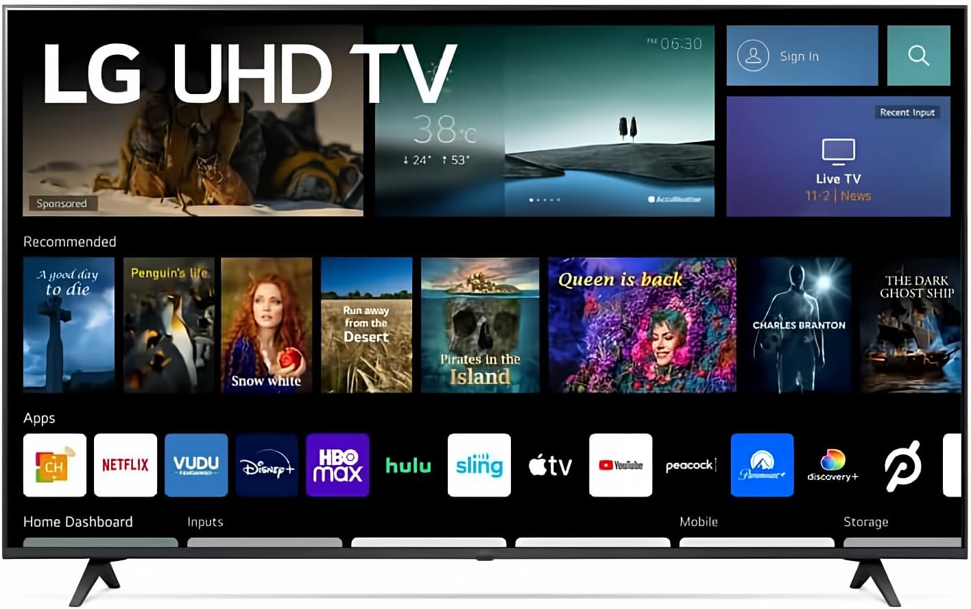LG 50 4K Smart TV w/ Game Optimizer