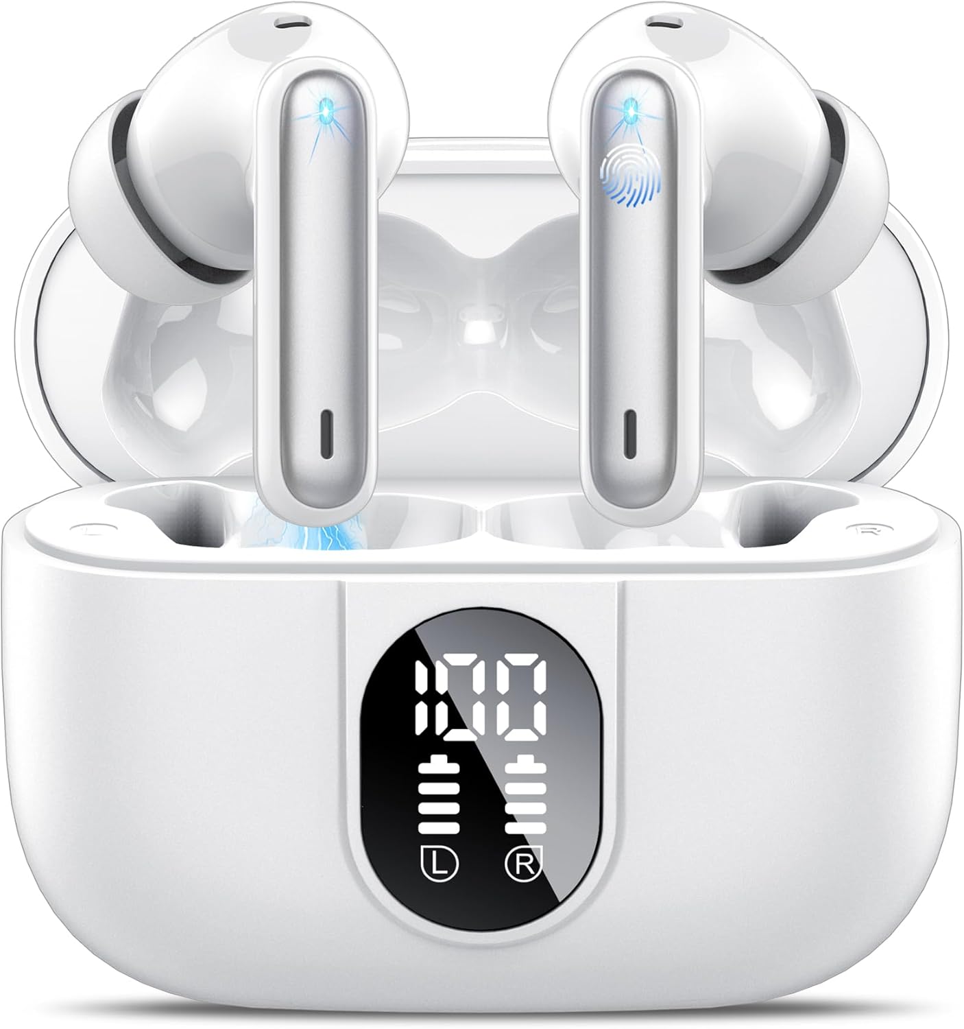 Csasan Wireless Earbuds: 40H Playtime, HiFi Stereo, IP7 Waterproof